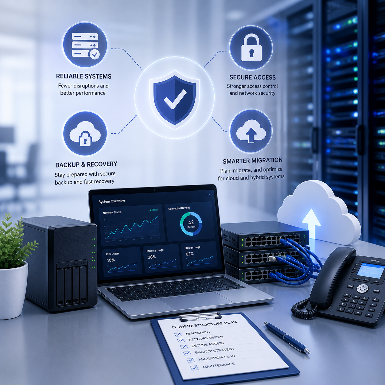 Infrastructure migration and server support
