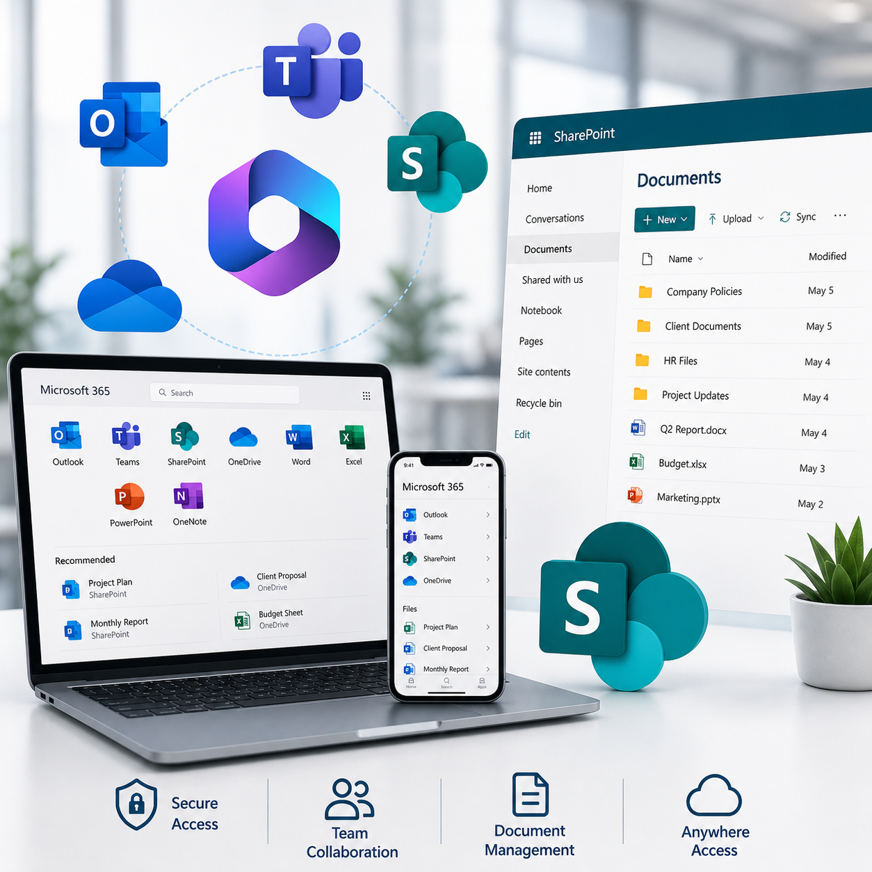 Microsoft 365 and SharePoint business support