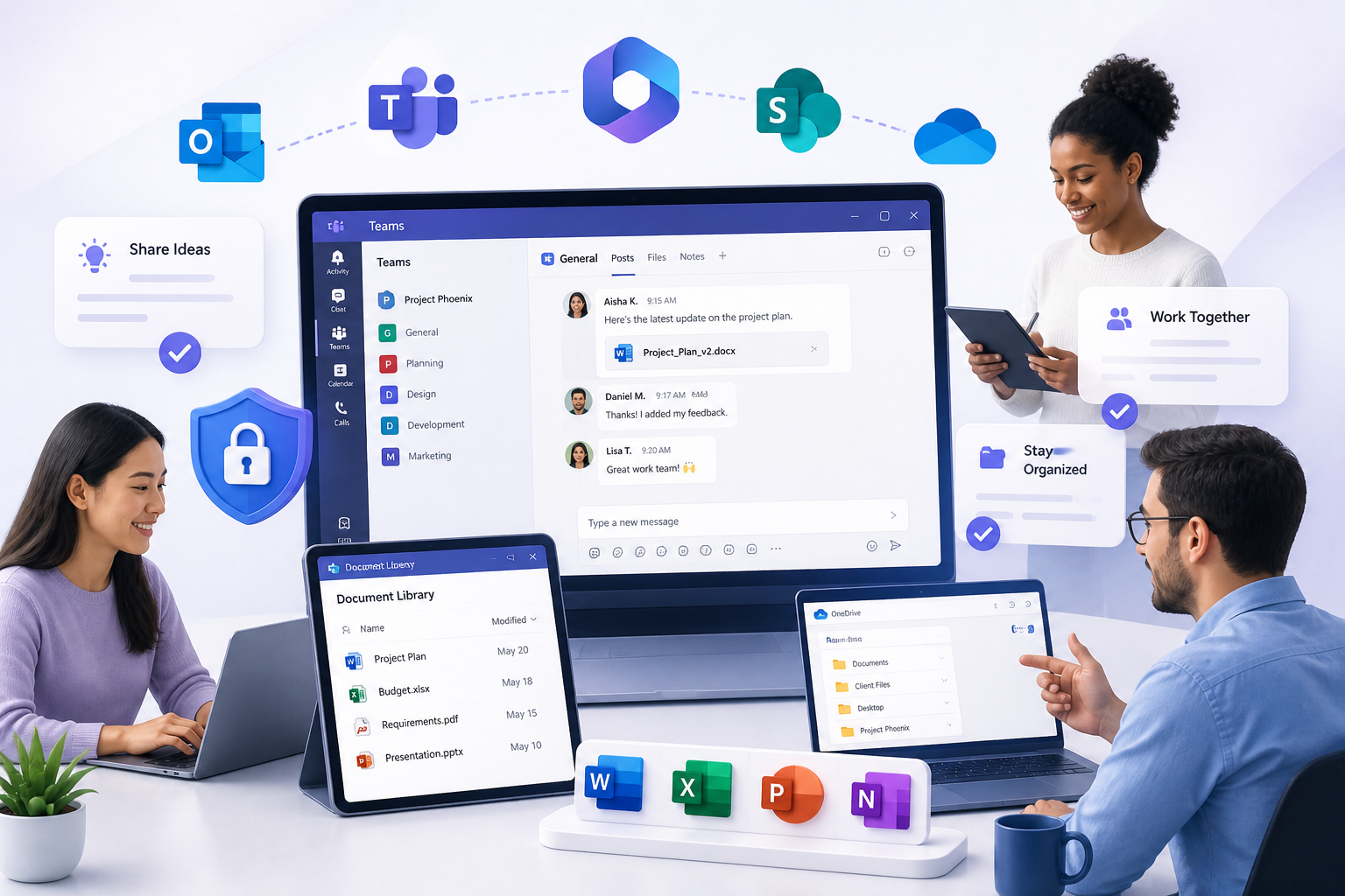 SharePoint collaboration and Microsoft 365 productivity