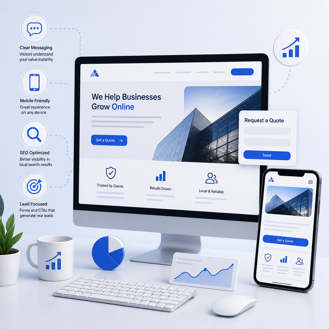 Website design and development team