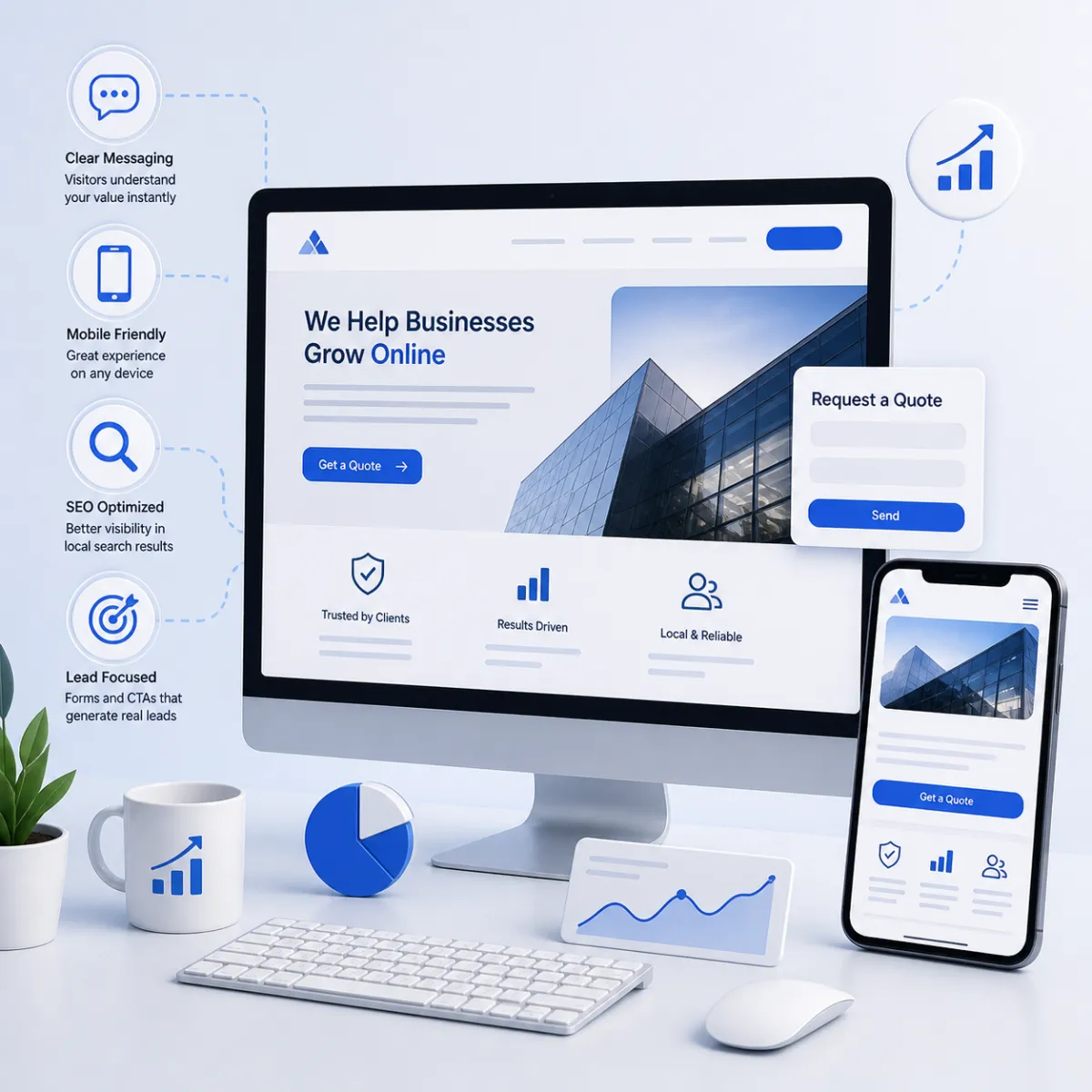 Website design and development team